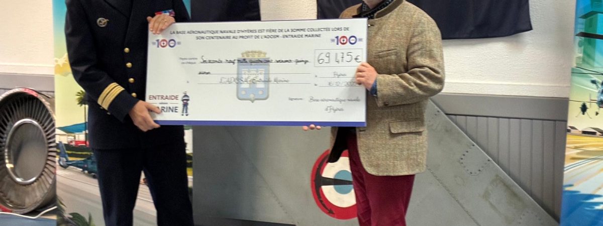 100 ans de la BAN de Hyères : un don exceptionnel pour soutenir l&rsquo;Entraide Marine